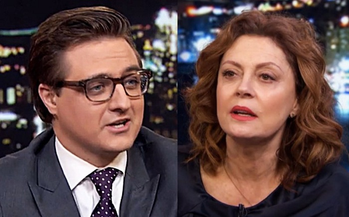 Susan Sarandon confronted about President Trump by Chris Hayes